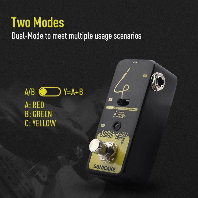 SONICAKE Sonic Aby Box Line Selector Ab Switch Aby Pedal Mini Guitar Effect Pedal True Bypass - Image 3